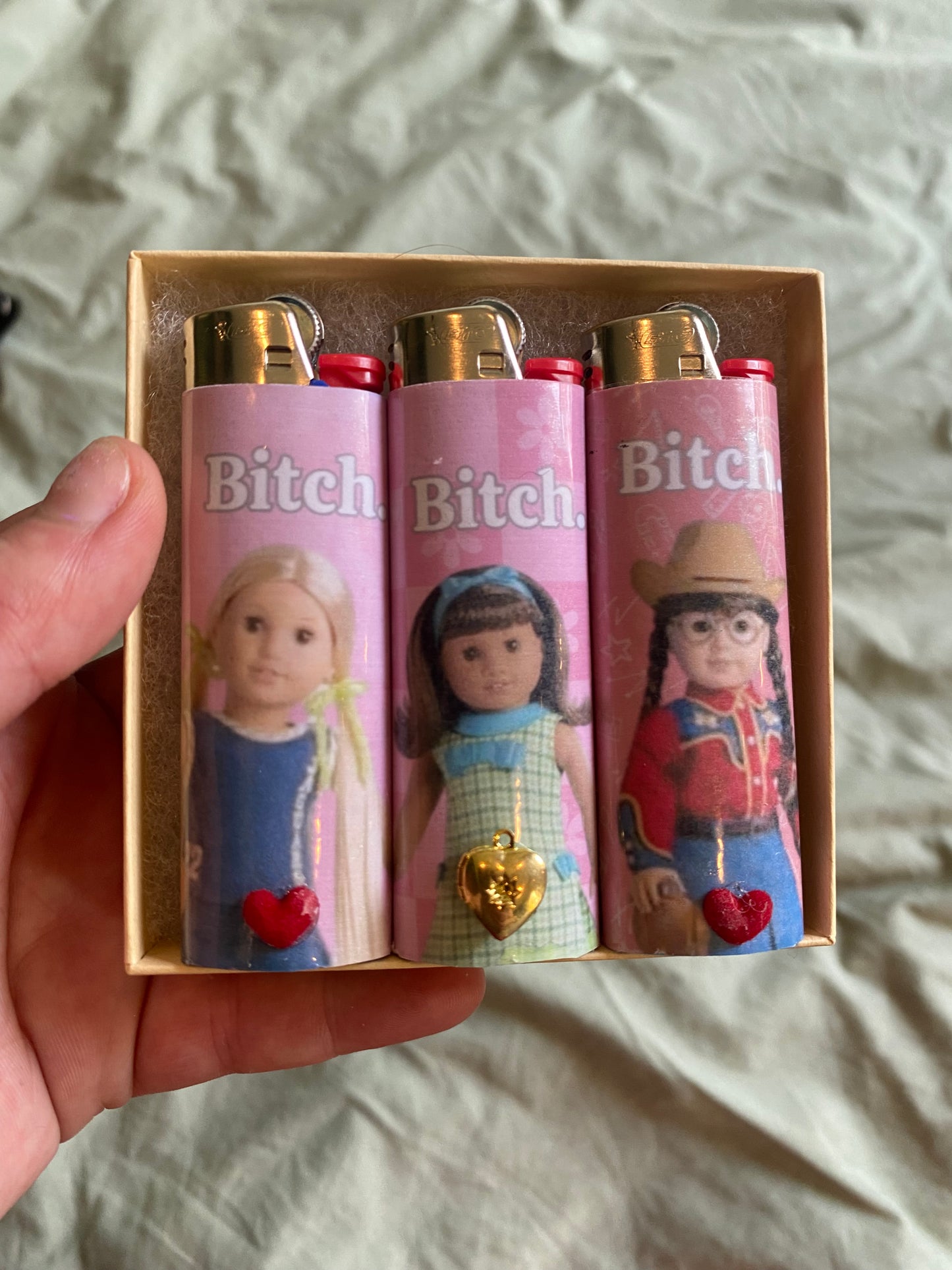 American Girl Doll BITCH Lighter Set