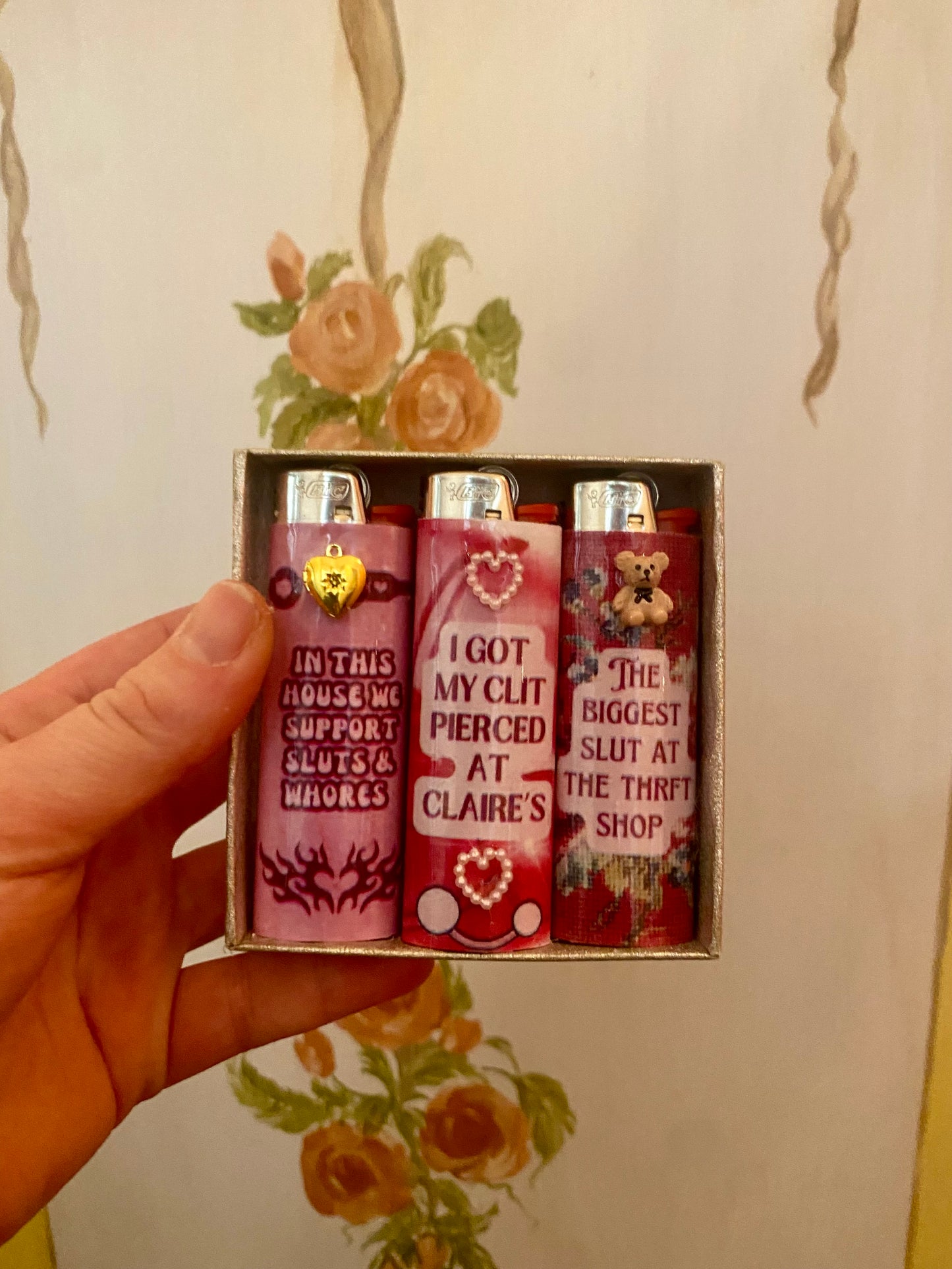 Cheeky Lighter Set, Pack Of Three Novelty Lighters