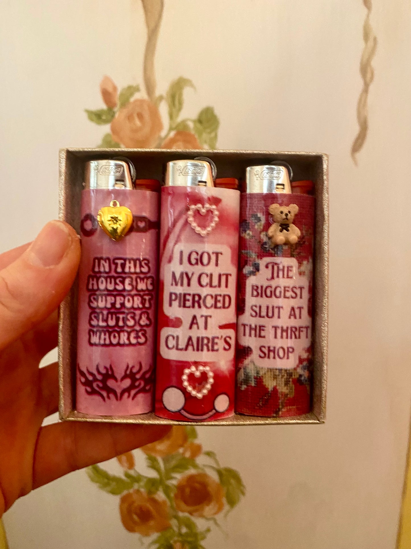 Cheeky Lighter Set, Pack Of Three Novelty Lighters