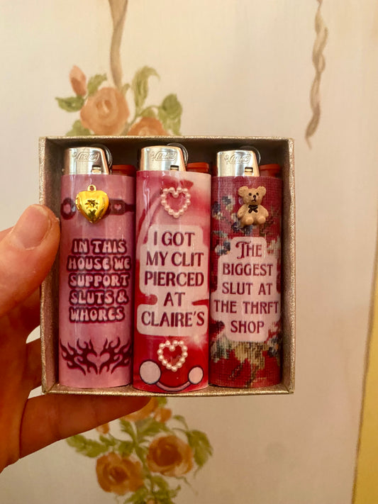 Cheeky Lighter Set, Pack Of Three Novelty Lighters