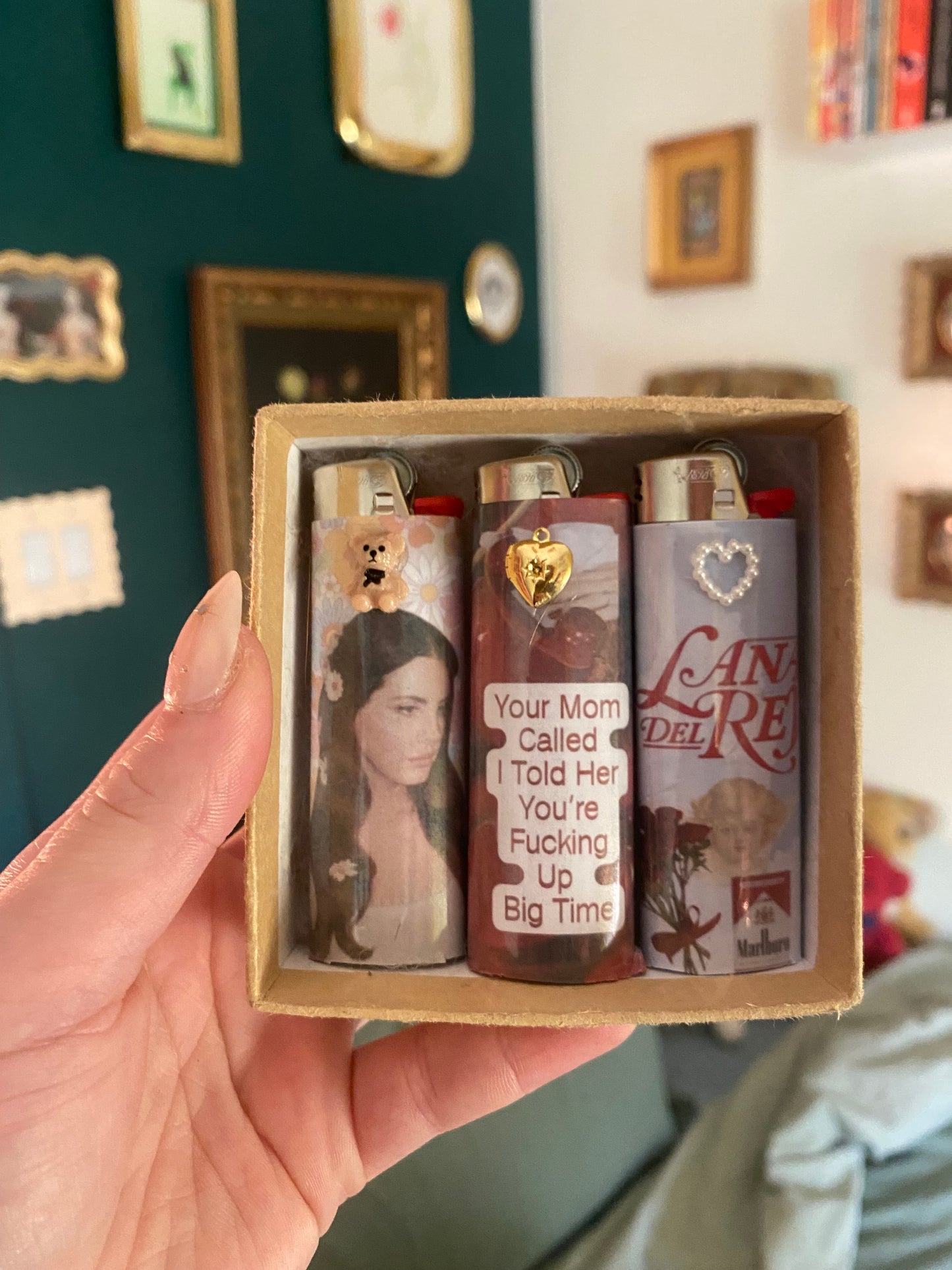 Lana Lighter Set Of Three Bic Lighters Nostalgic Gifts