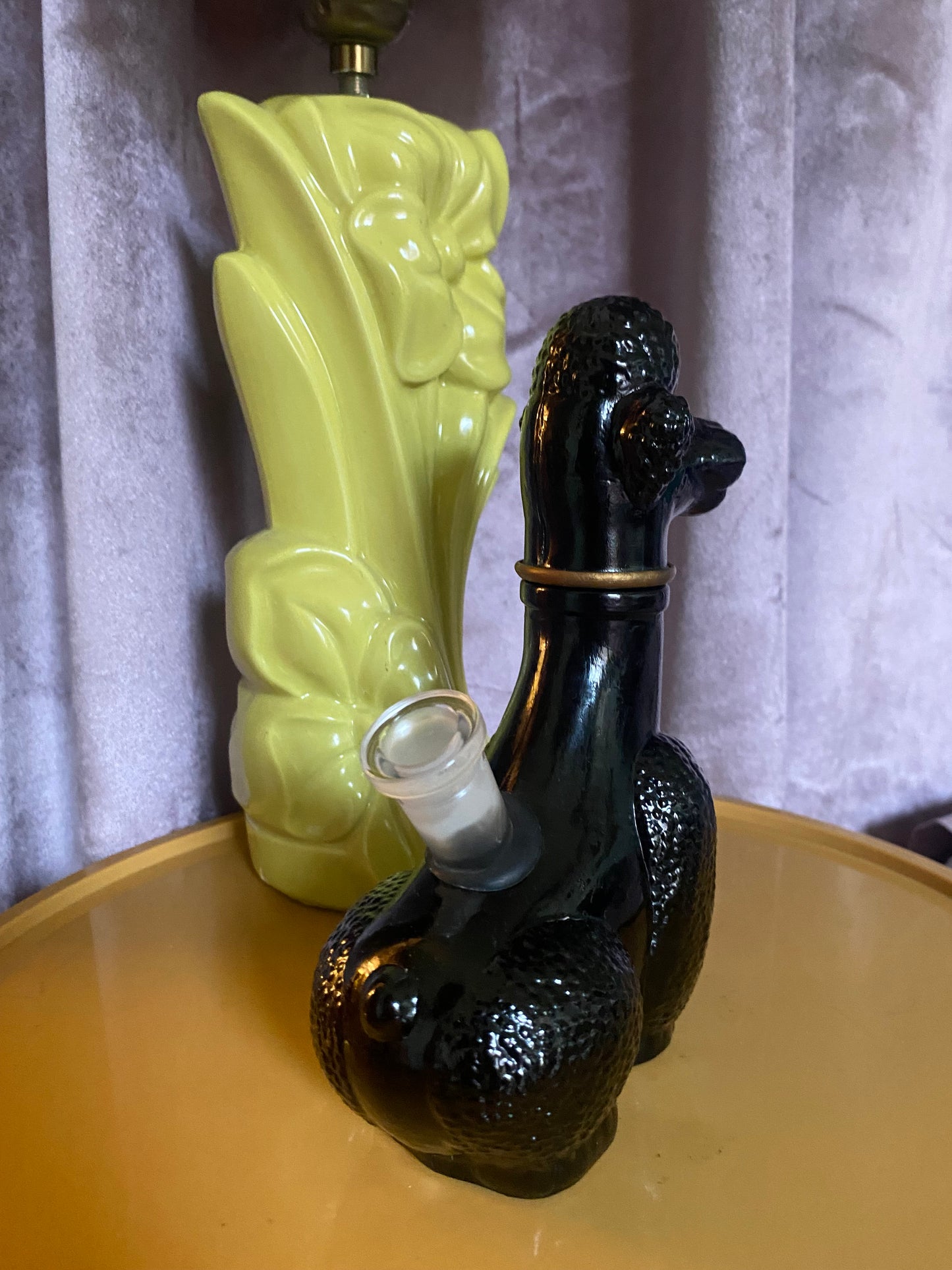 Poodle Water Pipe From Vintage Vase / Girly420 / Stoner Gift